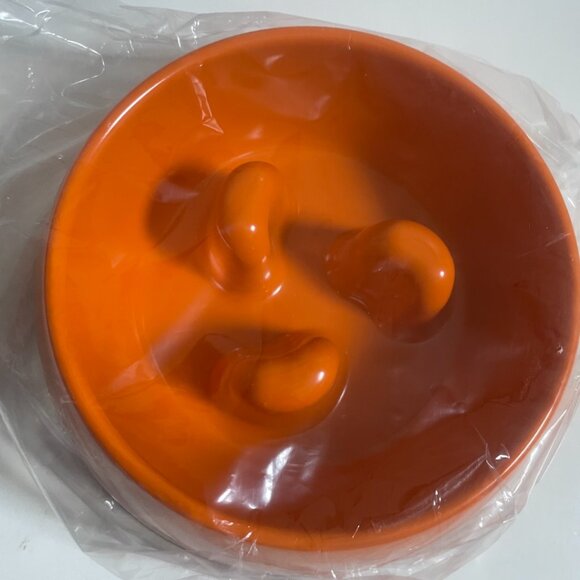 Orange Slow Down Pet Bowl - Picture 6 of 8